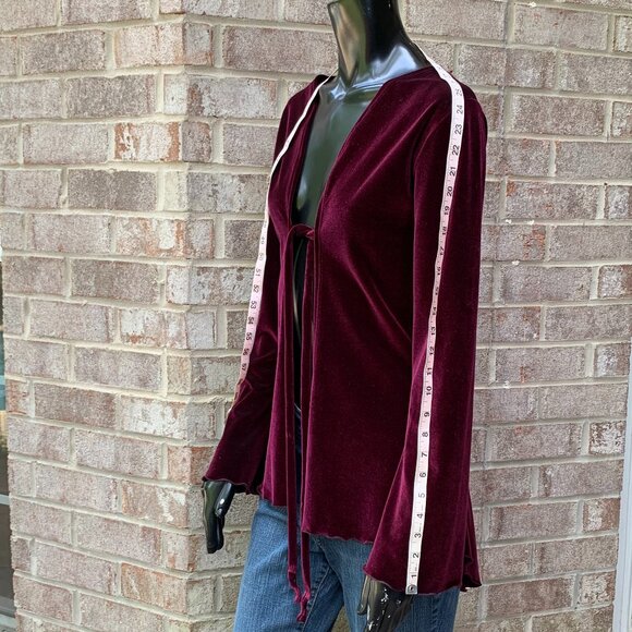 Fairy Flair Velour Long Sleeve Bell Cuff Pixie Robe Sz XS - Picture 8 of 16